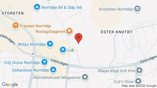 Commercial properties for rent i Norrtälje - kort over placeringen