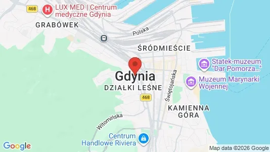 Gewerbeflächen zur Miete i Gdynia – Foto von Google Street View