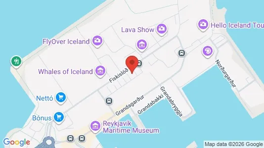 Warehouses for rent i Reykjavík Miðborg - kort over placeringen