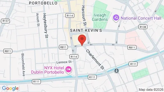 Office spaces for sale i Dublin 2 - kort over placeringen