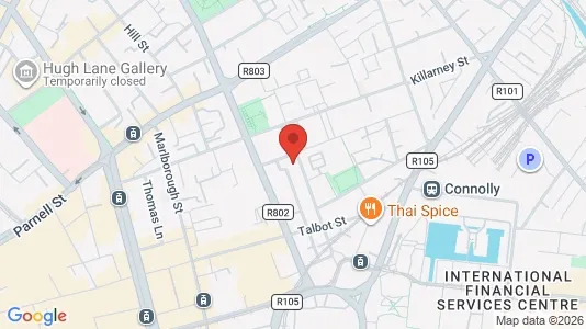 Kontorlokaler til leje i Dublin 1 - Foto fra Google Street View