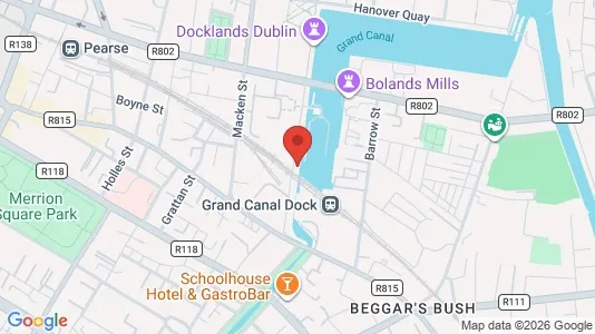 Office spaces for rent i Dublin 2 - kort over placeringen