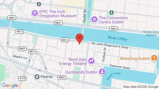 Office spaces for sale i Dublin 2 - kort over placeringen