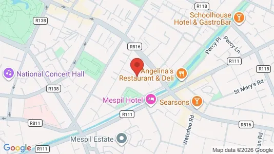 Office spaces for sale i Dublin 2 - kort over placeringen