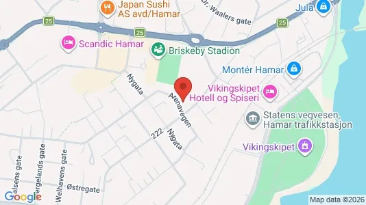 Kontorer til leie i Hamar – Bilde fra Google Street View