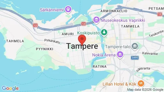 Ladenlokale zur Miete i Tampere Eteläinen – Foto von Google Street View