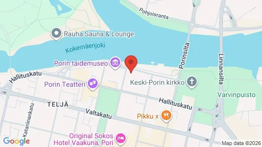 Office spaces for rent i Pori - kort over placeringen