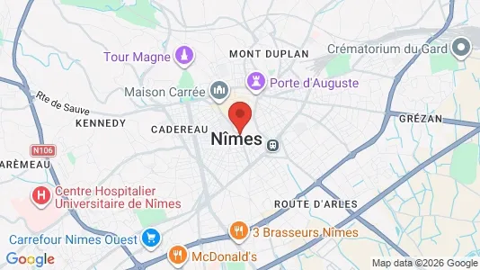Büros zur Miete i Nîmes – Foto von Google Street View