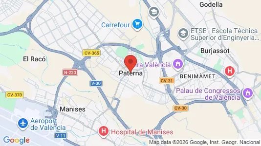 Kontorlokaler til leje i Paterna - Foto fra Google Street View