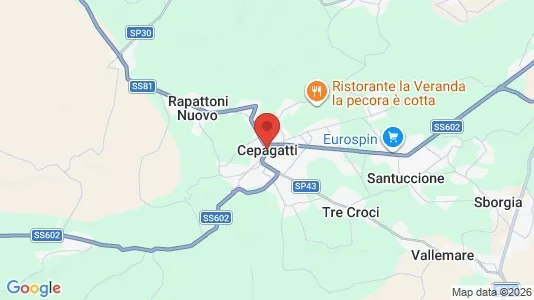 Commercial properties for sale i Cepagatti - kort over placeringen