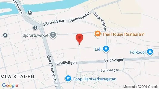 Kontorer til leie i Norrköping - kort over placeringen