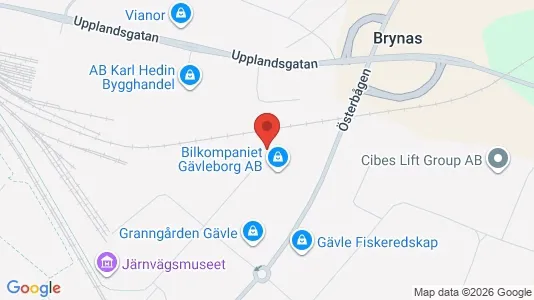 Propiedades comerciales En venta i Gävle - kort over placeringen