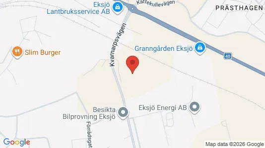 Liikekiinteistöt Myynnissä i Eksjö - Kuva Google Street Viewstä