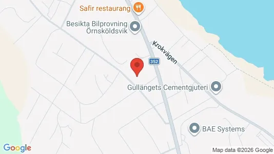Commercial properties for sale i Örnsköldsvik - kort over placeringen