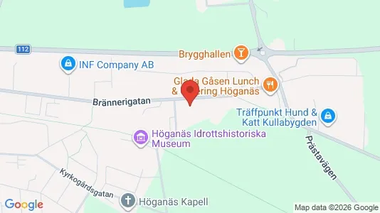 Magazijnen te koop i Höganäs - kort over placeringen