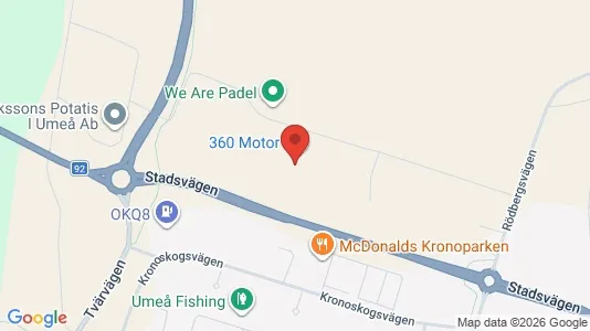 Bedrijfsruimtes te koop i Umeå - kort over placeringen