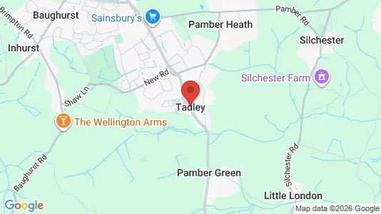 Ladenlokale zur Miete i Tadley - Hampshire – Foto von Google Street View