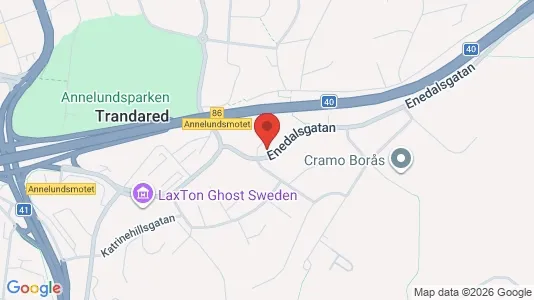 Boligeiendommer til salgs i Borås - kort over placeringen