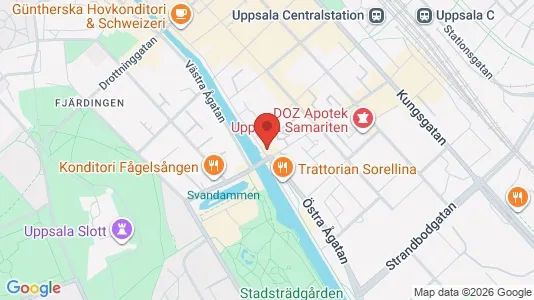 Commercial properties for sale i Uppsala - kort over placeringen