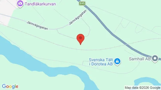 Commercial properties for sale i Dorotea - kort over placeringen