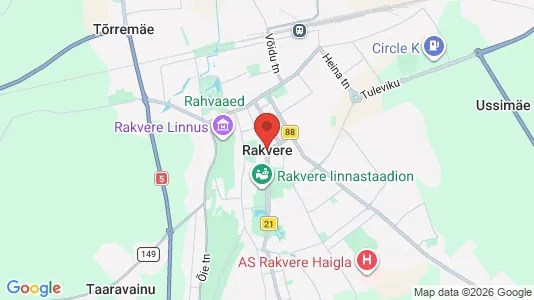 Lokaler til leje i Rakvere - Foto fra Google Street View