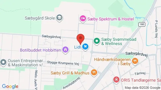 Kontorer til leie i Sæby – Bilde fra Google Street View