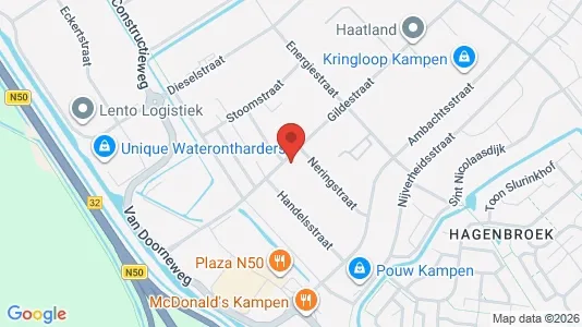 Nieruchomości komercyjne Do wynajęcia i Kampen - kort over placeringen