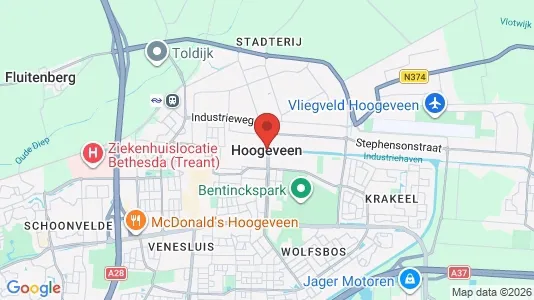 Winkels te huur i Hoogeveen - Foto uit Google Street View