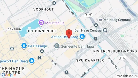 Kontorer til leie i Haag Centrum - kort over placeringen