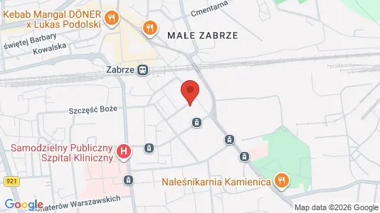 Kontorer til leie i Zabrze – Bilde fra Google Street View