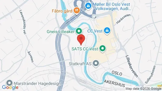 Commercial properties for rent i Bærum - kort over placeringen