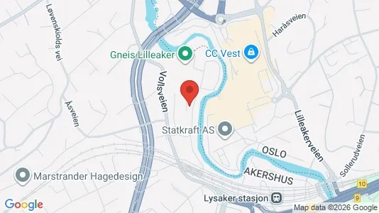 Commercial properties for rent i Bærum - kort over placeringen