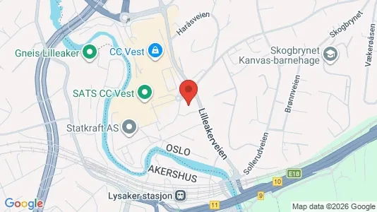 Commercial properties for rent i Bærum - kort over placeringen