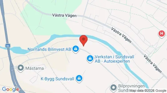 Kontorlokaler til leje i Sundsvall - Foto fra Google Street View