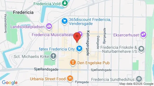 Office spaces for rent i Fredericia - kort over placeringen