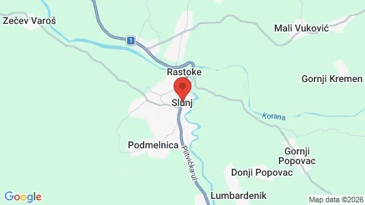 Gewerbeflächen zur Miete i Slunj - kort over placeringen