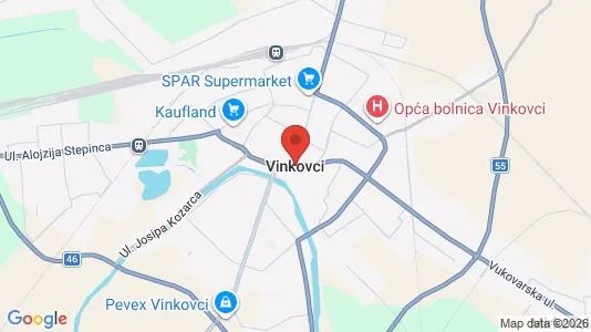 Lokaler til leje i Vinkovci - kort over placeringen