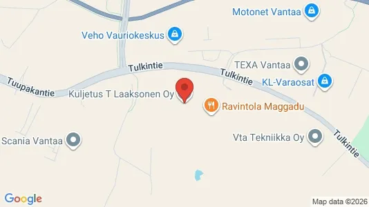 Verkstedhaller til leie i Vantaa – Bilde fra Google Street View