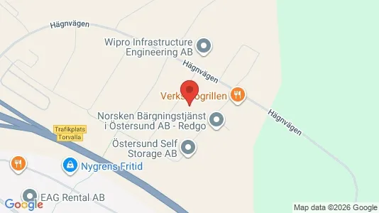Commercial properties for sale i Östersund - kort over placeringen