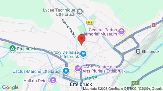 Commercial properties for rent i Ettelbrück - Photo from Google Street View