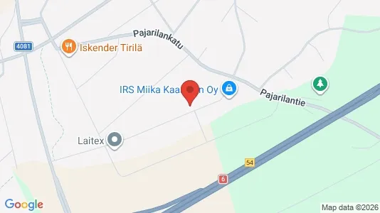 Lager til leie i Lappeenranta - kort over placeringen