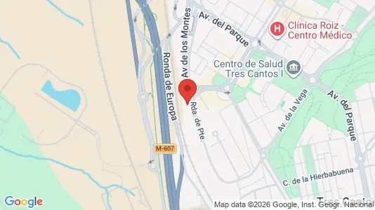 Kantorruimte te huur i Tres Cantos - kort over placeringen