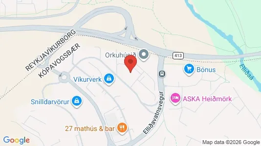 Varastot Vuokrattavana i Kópavogur - Kuva Google Street Viewstä