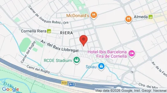 Commercial properties for sale i Cornellà de Llobregat - kort over placeringen