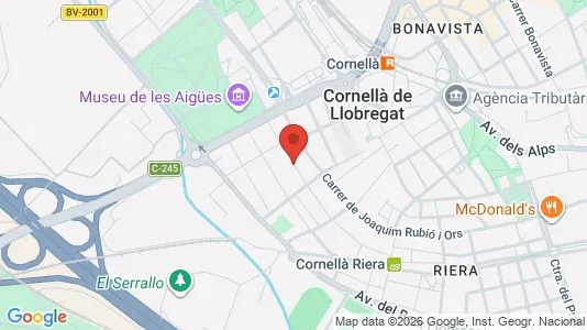 Commercial properties for sale i Cornellà de Llobregat - kort over placeringen