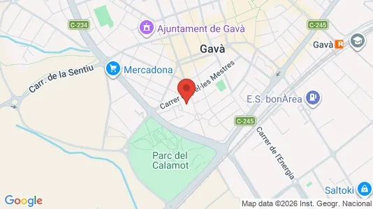 Commercial properties for sale i Castelldefels - kort over placeringen