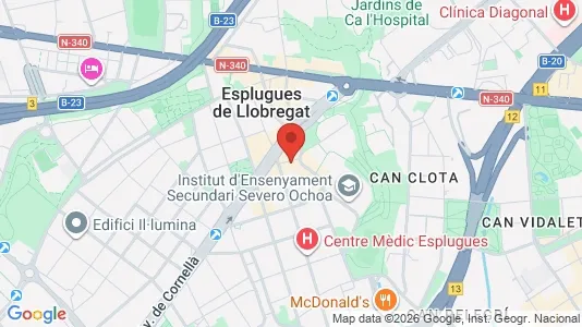Commercial properties for sale i Cornellà de Llobregat - kort over placeringen