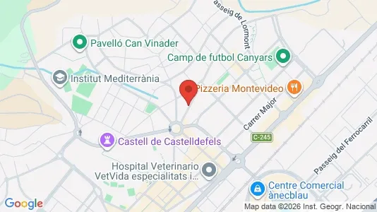 Liikekiinteistöt Myynnissä i Castelldefels - Kuva Google Street Viewstä