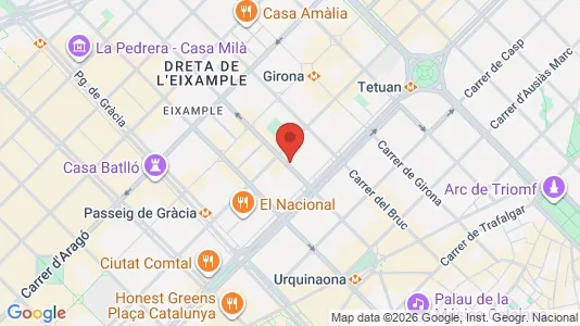 Büros zur Miete i Barcelona Eixample – Foto von Google Street View