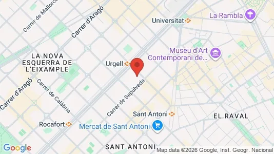 Gewerbeflächen zur Miete i Barcelona Eixample – Foto von Google Street View